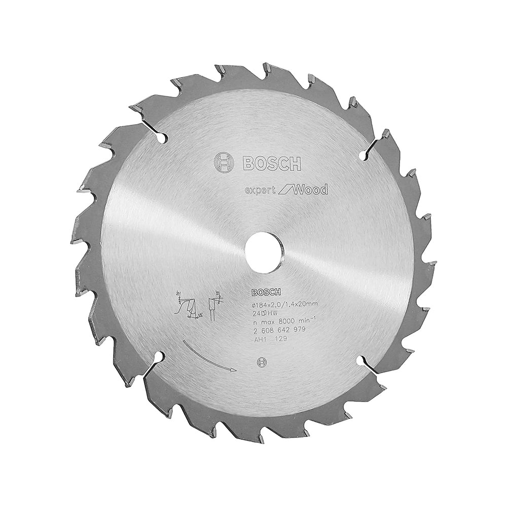 Bosch Circular Saw Blade For Wood 184mm 24th 20mm