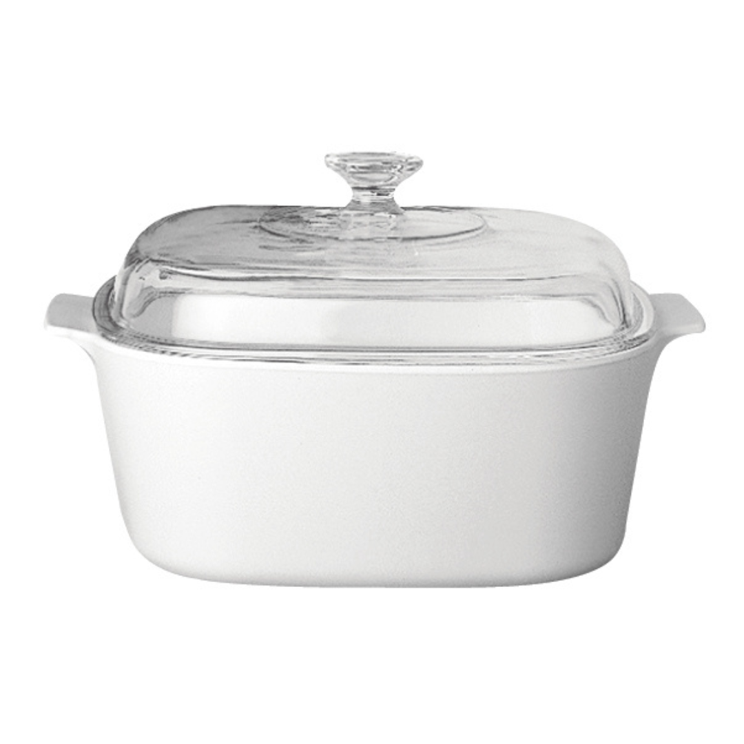 CorningWare 5L Covered Caserole - White A-5-JW/CL1 – Sonee Hardware