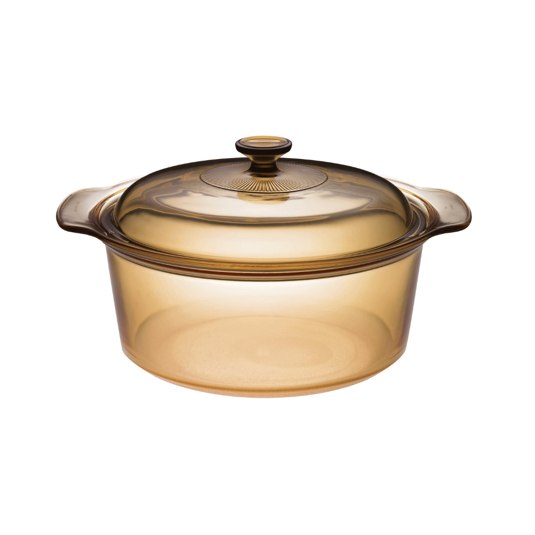 Visions 3.5L Covered Stockpot - Amber VSD-3.5/CL1
