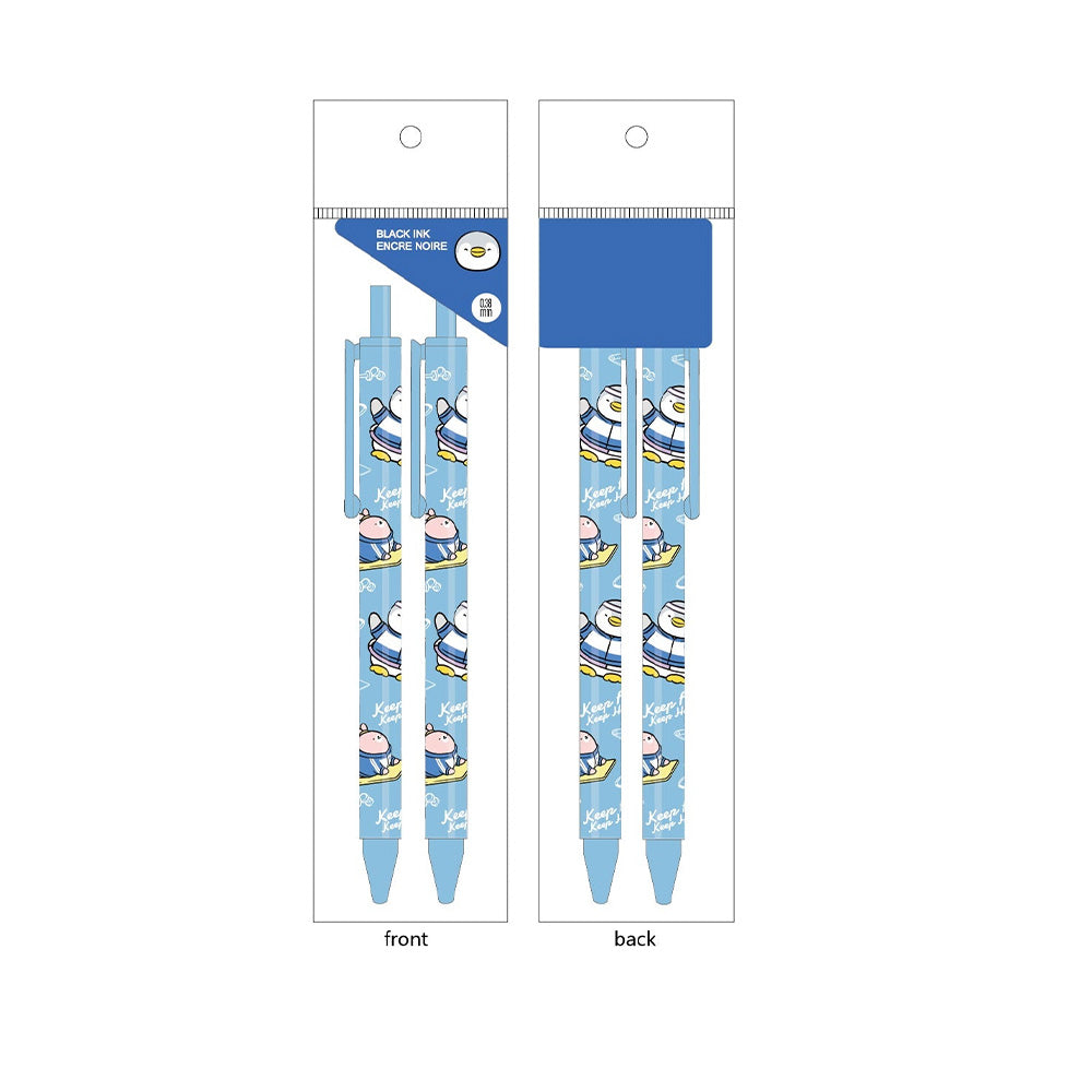 Miniso Mini Family Sports Series 0.5mm Oil Gel Click Pen - 2 Pack