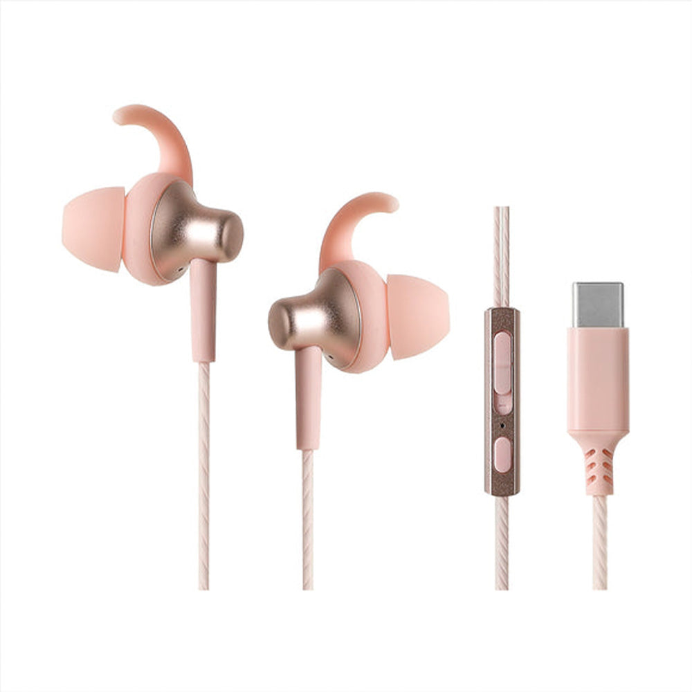 Miniso Type-C Metal In-ear Earphones (Pink) 2009887612106