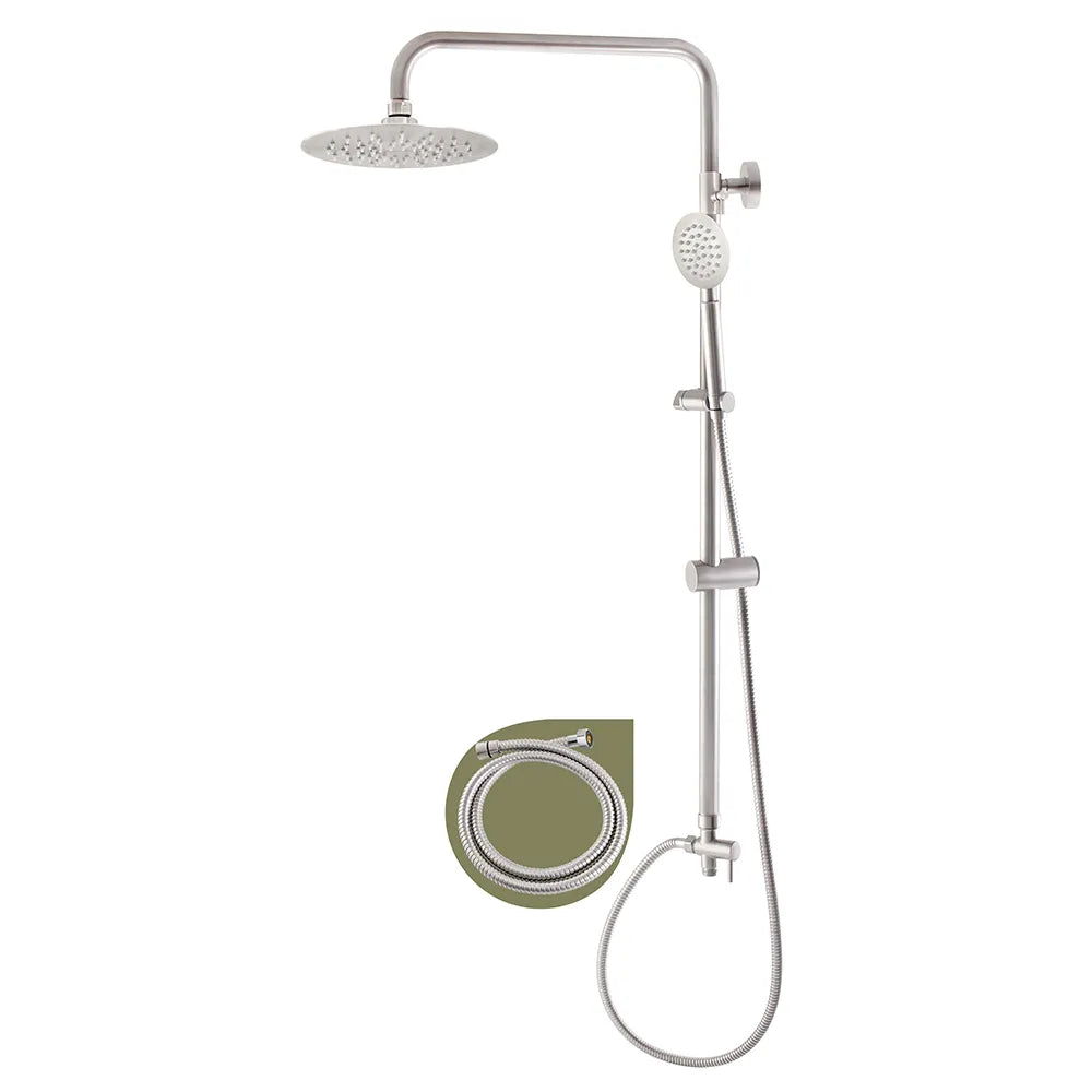 WS SS rain shower set without shower mixer WS-8099H