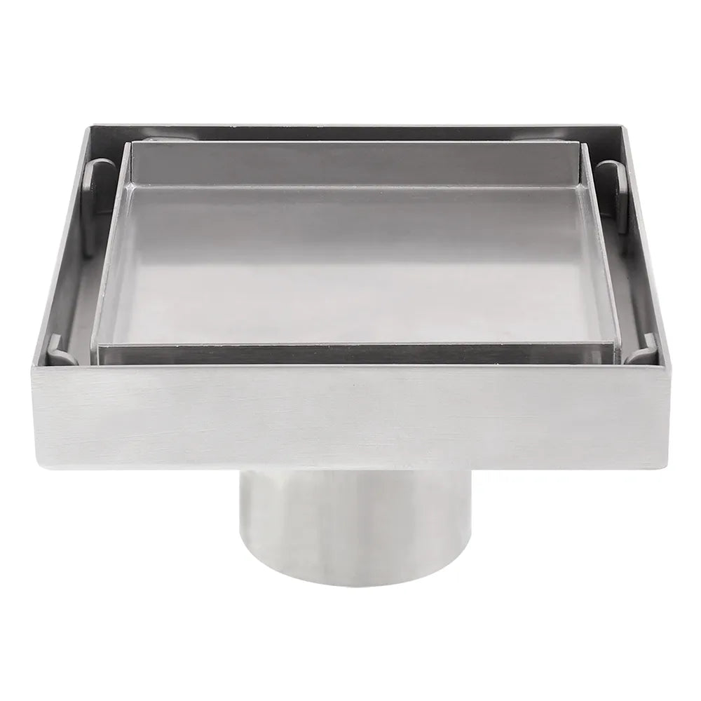 WS SS floor drain with tile insert grate TSD-100T