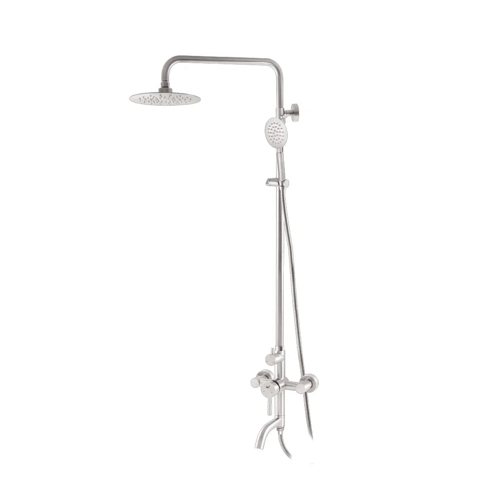 WS Stainless Steel Rain Shower Mixer With Tub Faucet