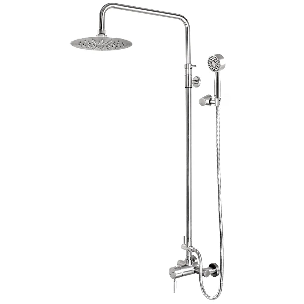 WS chrome rain shower set round with shower mixer WP-8081L