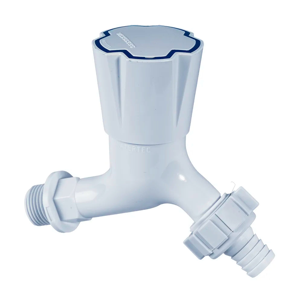 WATERTEC bib tap 301 M hose 3/4B WTC (in oc bag) white
