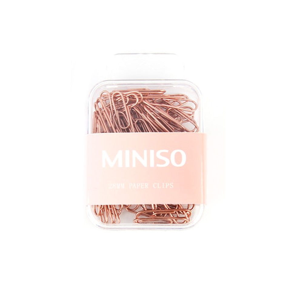 Miniso Rose Gold Series Paper Clips (80 Pcs) PDQ 2015285410107
