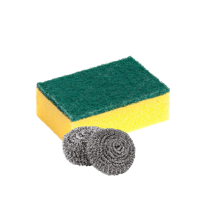 3M Steel Wool+sponge 3pc/pack MSB 2+1
