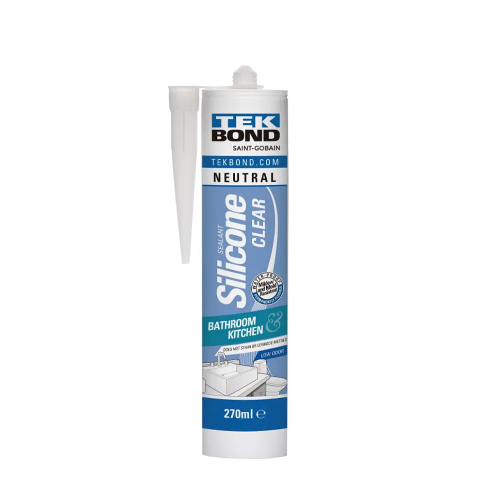 Tekbond Sanitary Silicone CLEAR 270ML