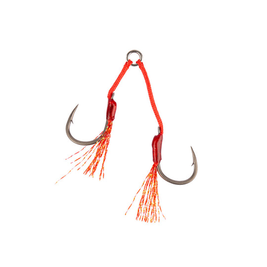 Mustad Alpha Light Double Assist Hook Rigged Size 4 A-ASSIST