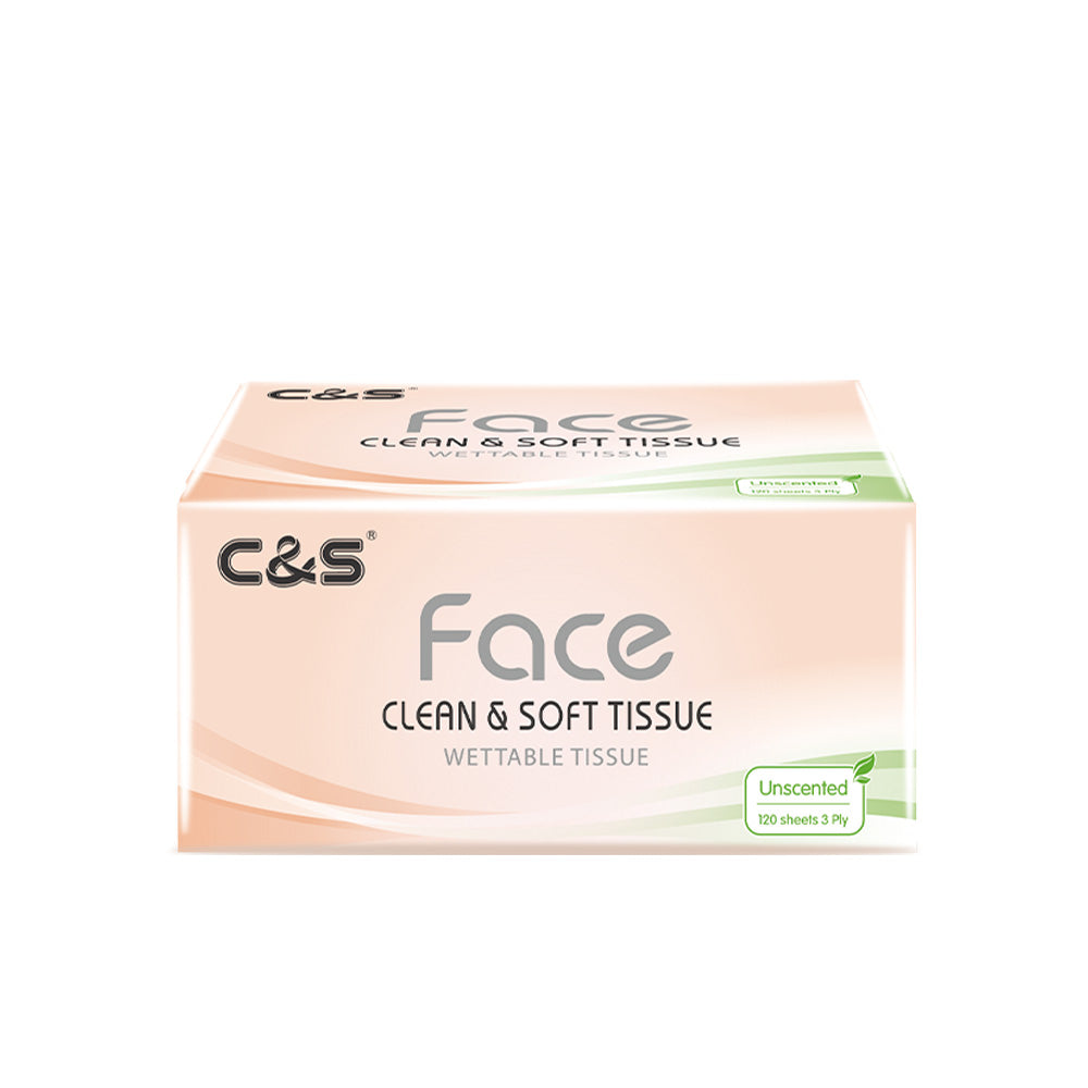 C&S Facial Tissue 120 Sheet 3ply TR013-08X