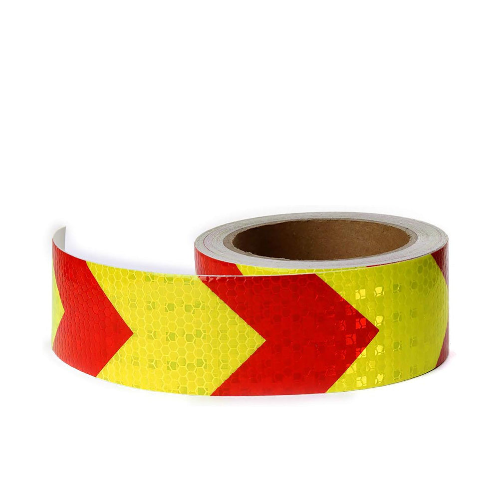 Reflective Tape 50mmx32m YELLOW/RED