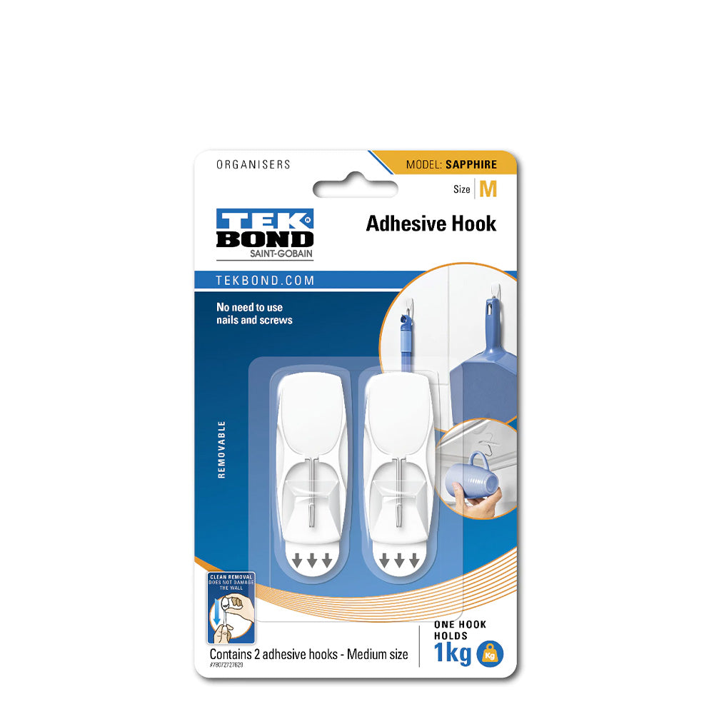 TEKBOND Sapphire 'M' Metal Hook 2PC (1KG)
