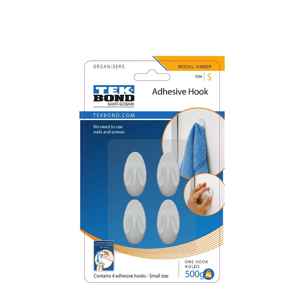 TEKBOND Amber 'S' Hook 4PC (500g)