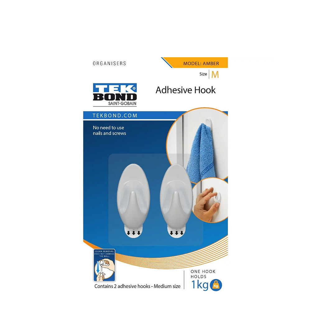 TEKBOND Amber 'M' Hook 2PC (1kg)