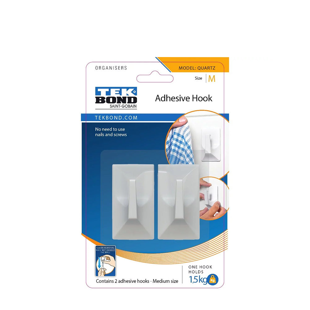 TEKBOND Quartz 'M' Hook 2PC (1.5kg)