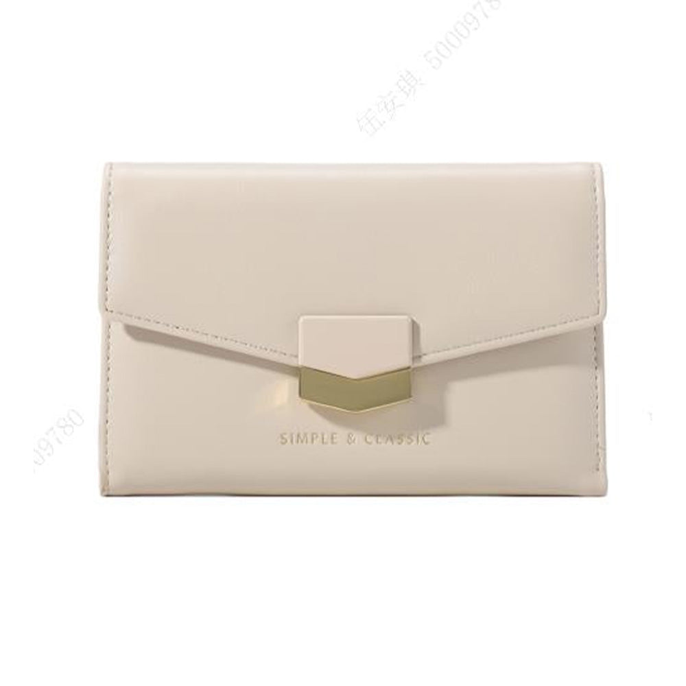 Miniso Women's Medium Trifold Wallet (Off-white) 2017883210103