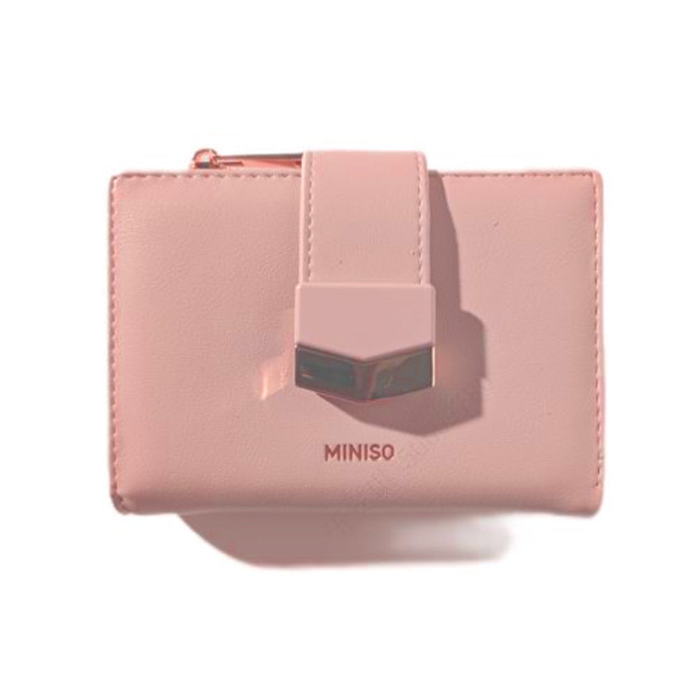 Miniso Women's Bifold Short Wallet (Pink) 2017883313101