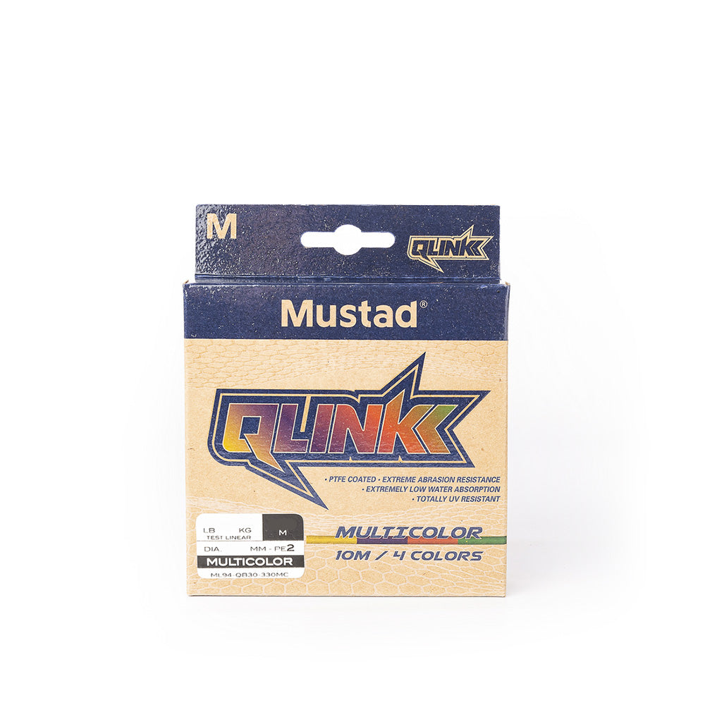 MUSTAD Qlink Braid Pe0.8 15lb (0.14mm) 300m Multi