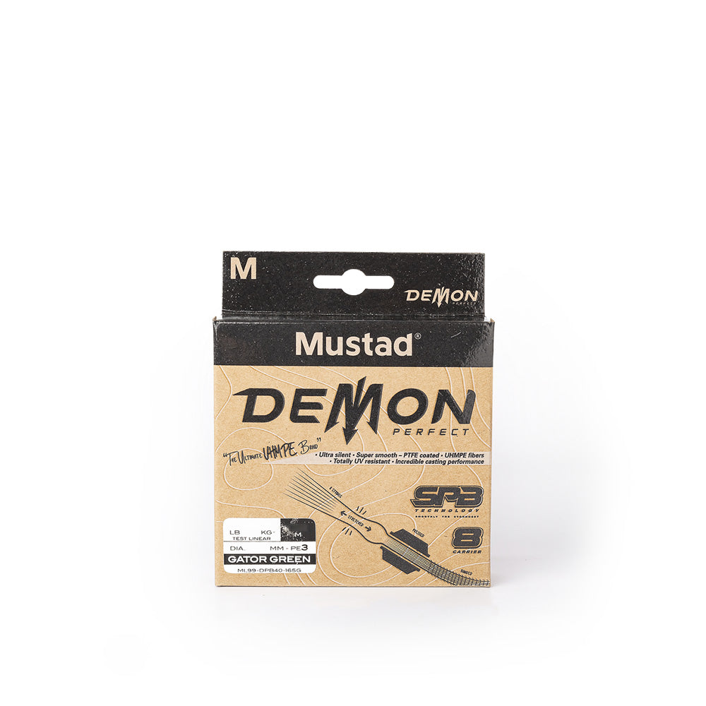 MUSTAD Demon Perfect Braid Pe2.5 35lb (0.25mm) 300m Green