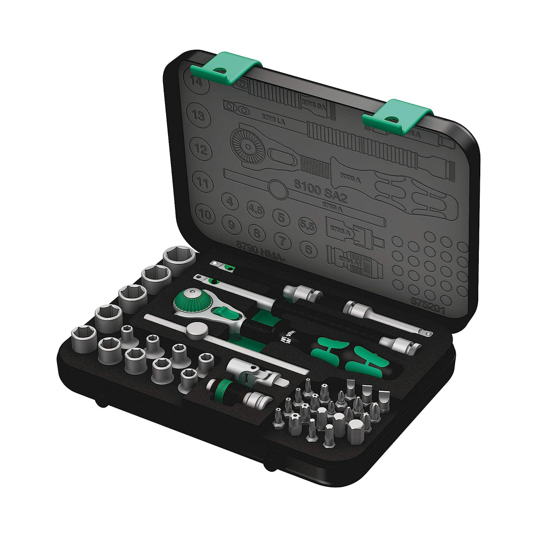 Wera 1/4" DR Socket Set 42pc