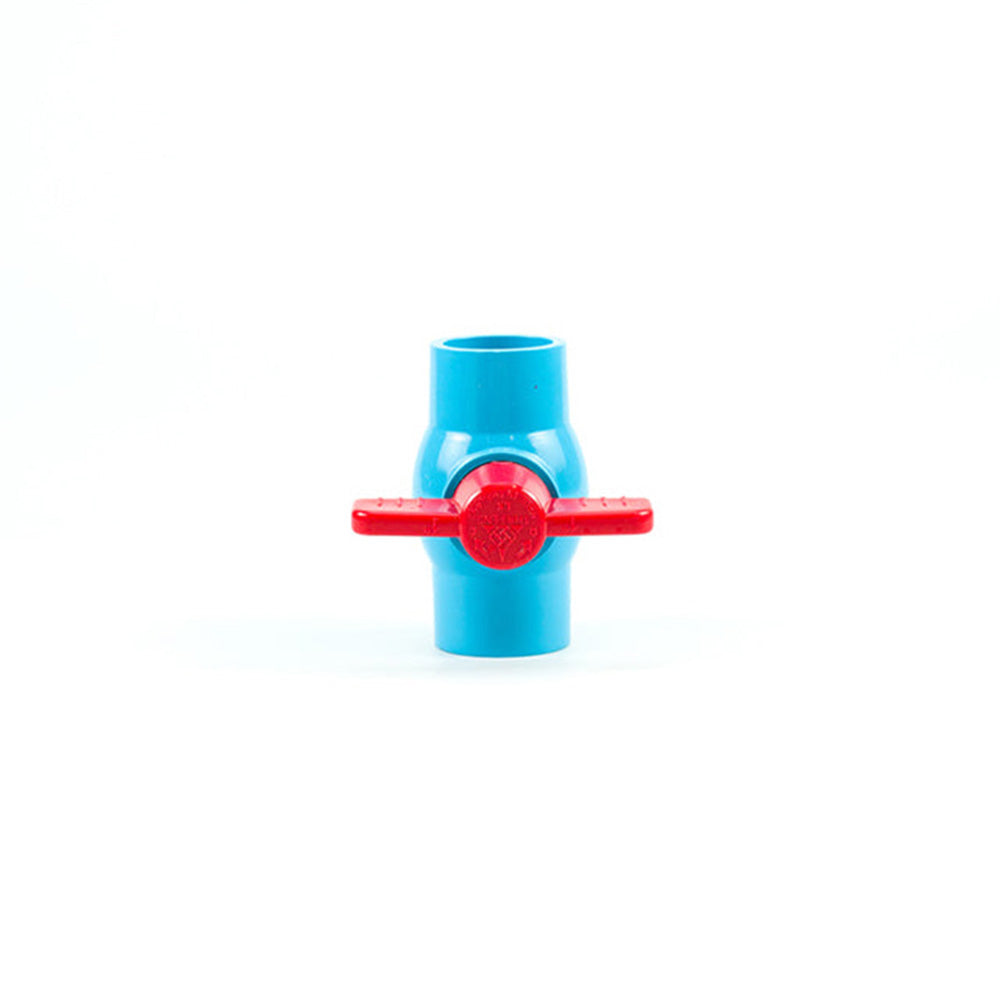 Pvc Ball Valve Blue Socket 2 1/2"