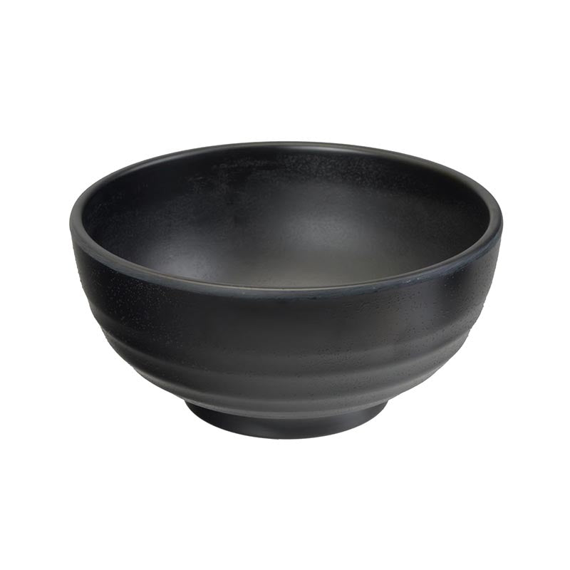 TDS Melamine Zen bowl 16x8cm 700ml Black 8555