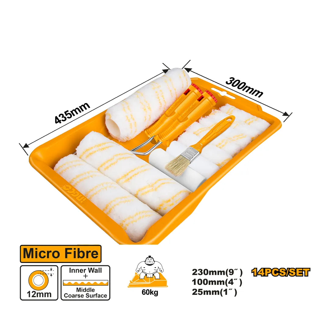 Ingco roller brush 14-in-1 set HKTCB862302