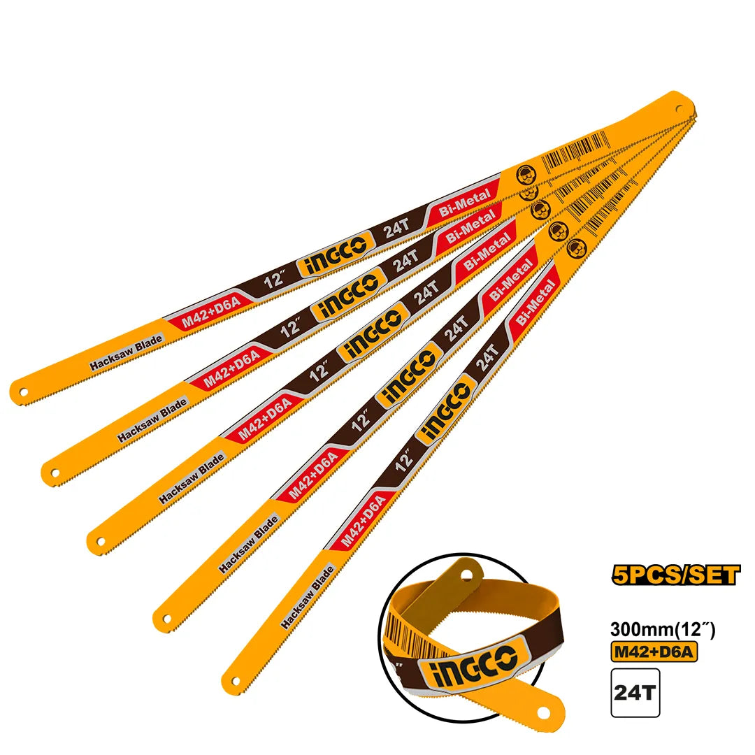 Ingco Bi-Metal hacksaw blade set HSBKT12245