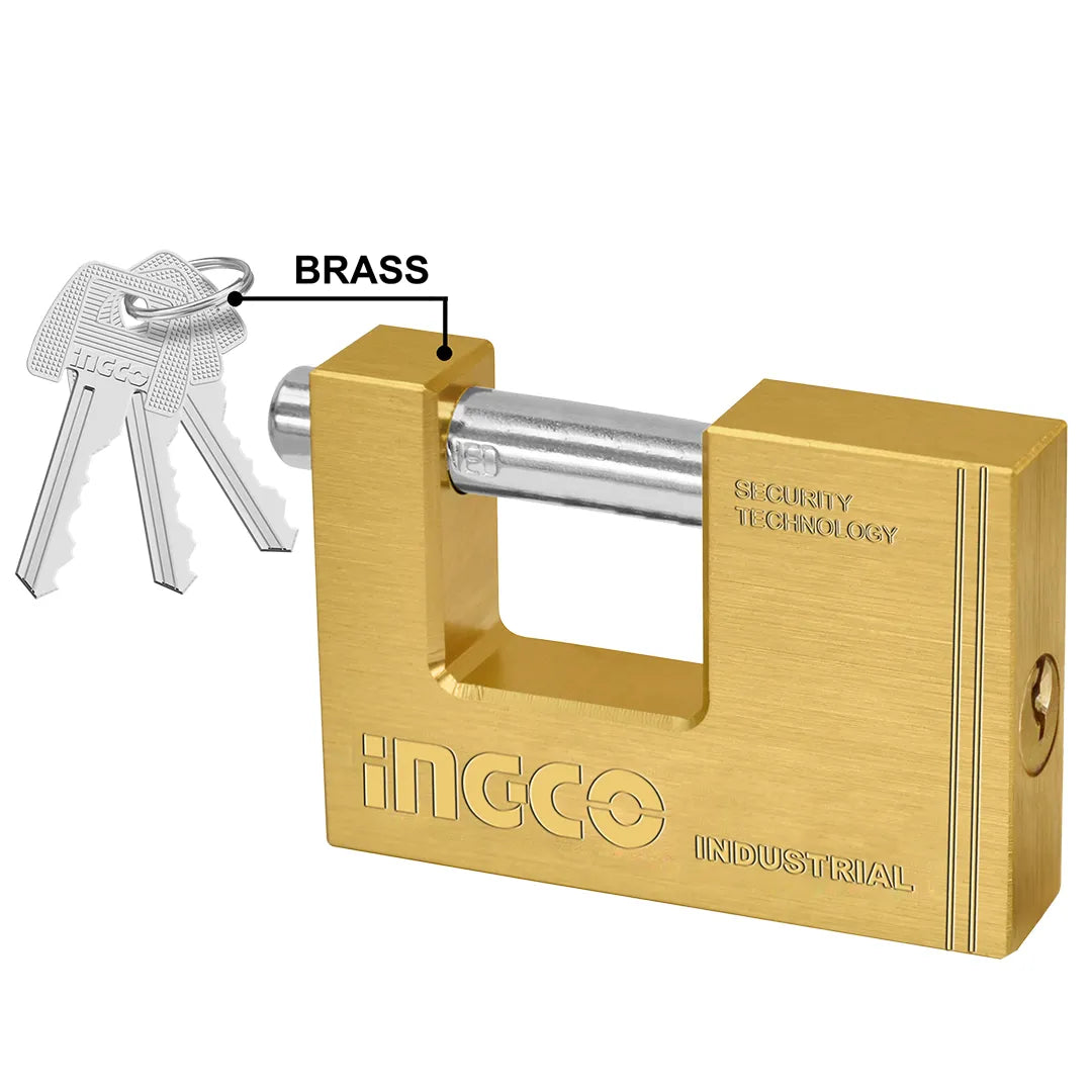 Ingco heavy-duty brass padlock DBBPL0602