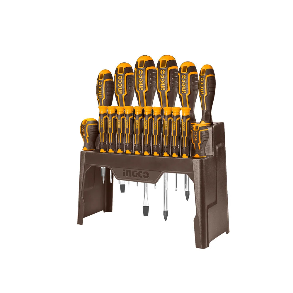 Ingco 18PC Screwdriver And Precision Screwdriver Set HKSD1828