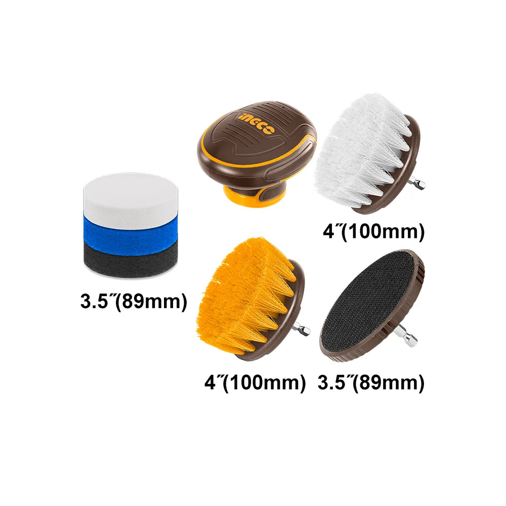 Ingco 7PC Cleaning Brush Set WCB0701