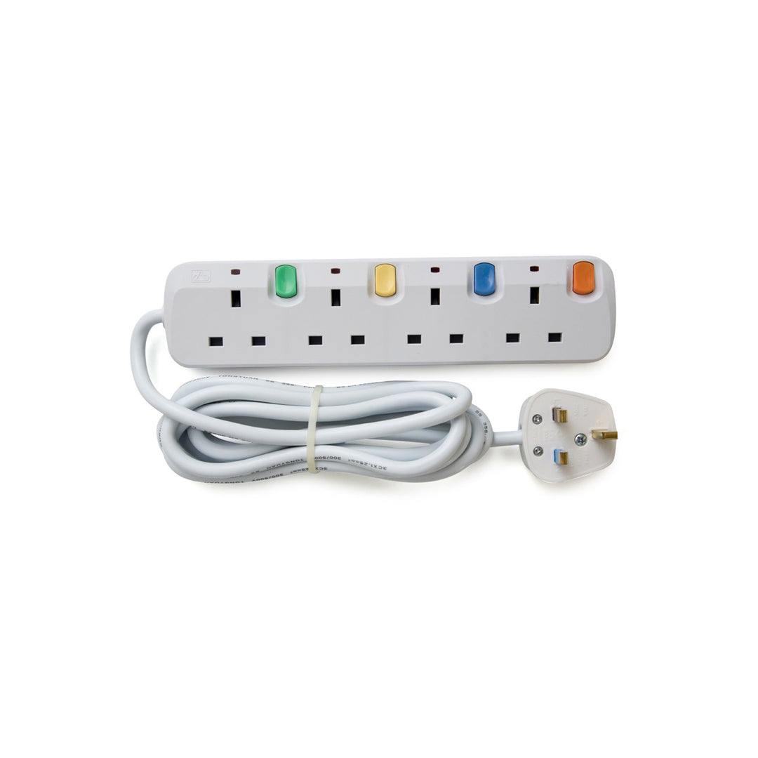 Trilif Extension Socket 13a 4 Gang