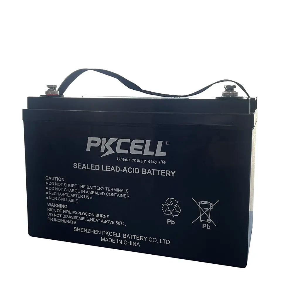 PKCELL maintenance free battery PK-12800 12V 120AH