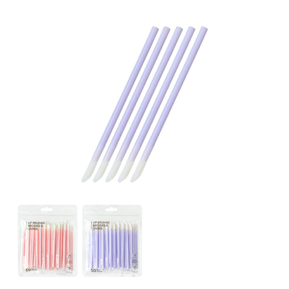 Miniso Portable Lip Brushes 50 Pcs (Assorted 2 Colors) 2011795110100