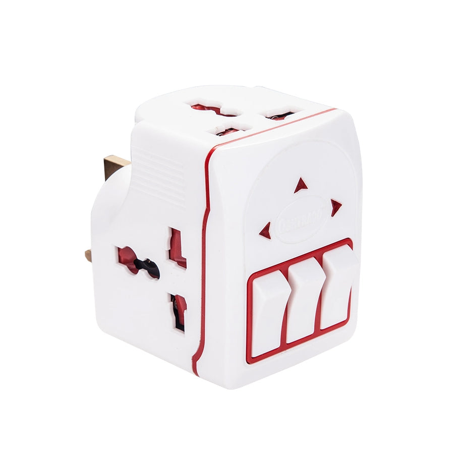 Universal Adaptor 3way With Individual Switch W936SL