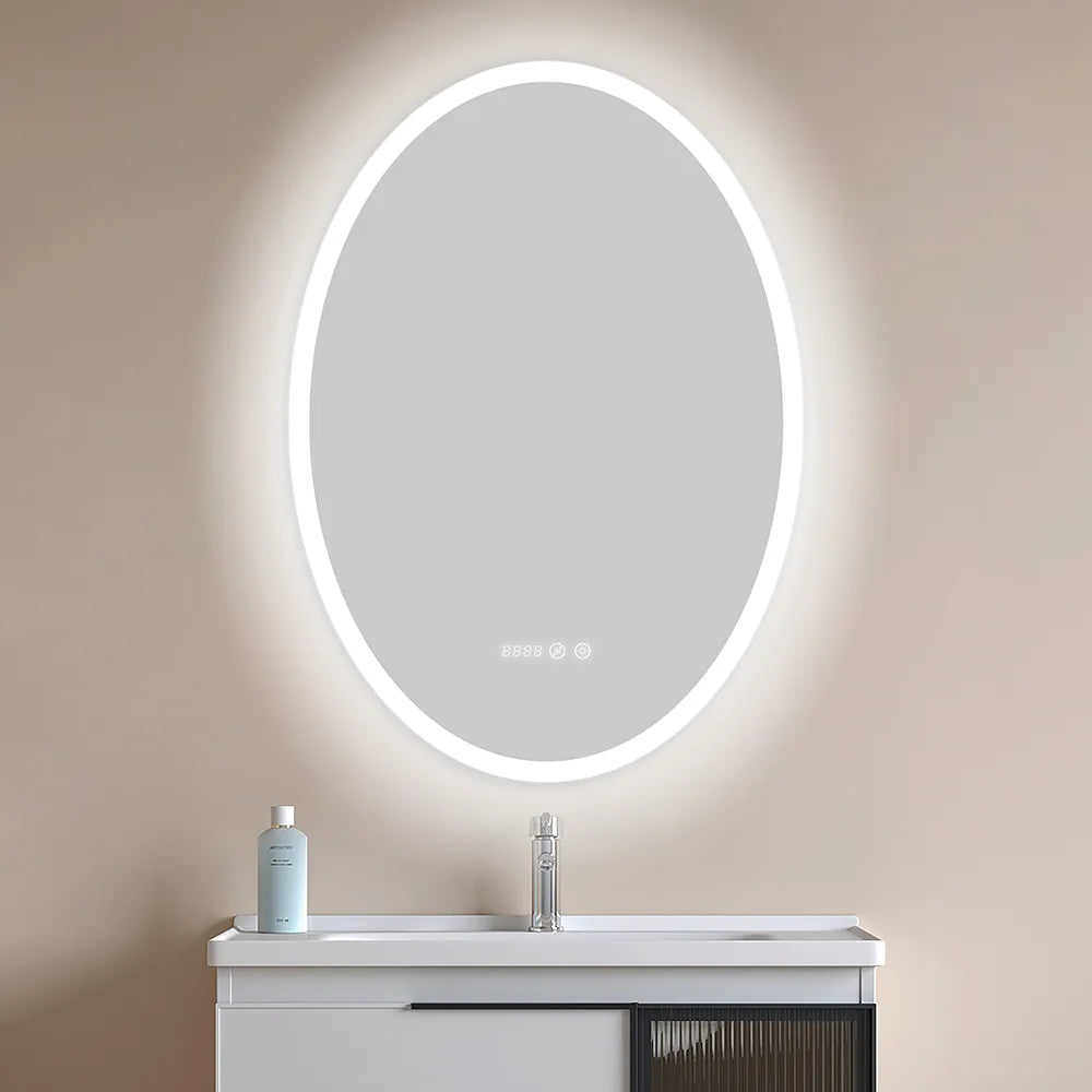 Oval LED smart mirror 500x700x35MM YMO-01