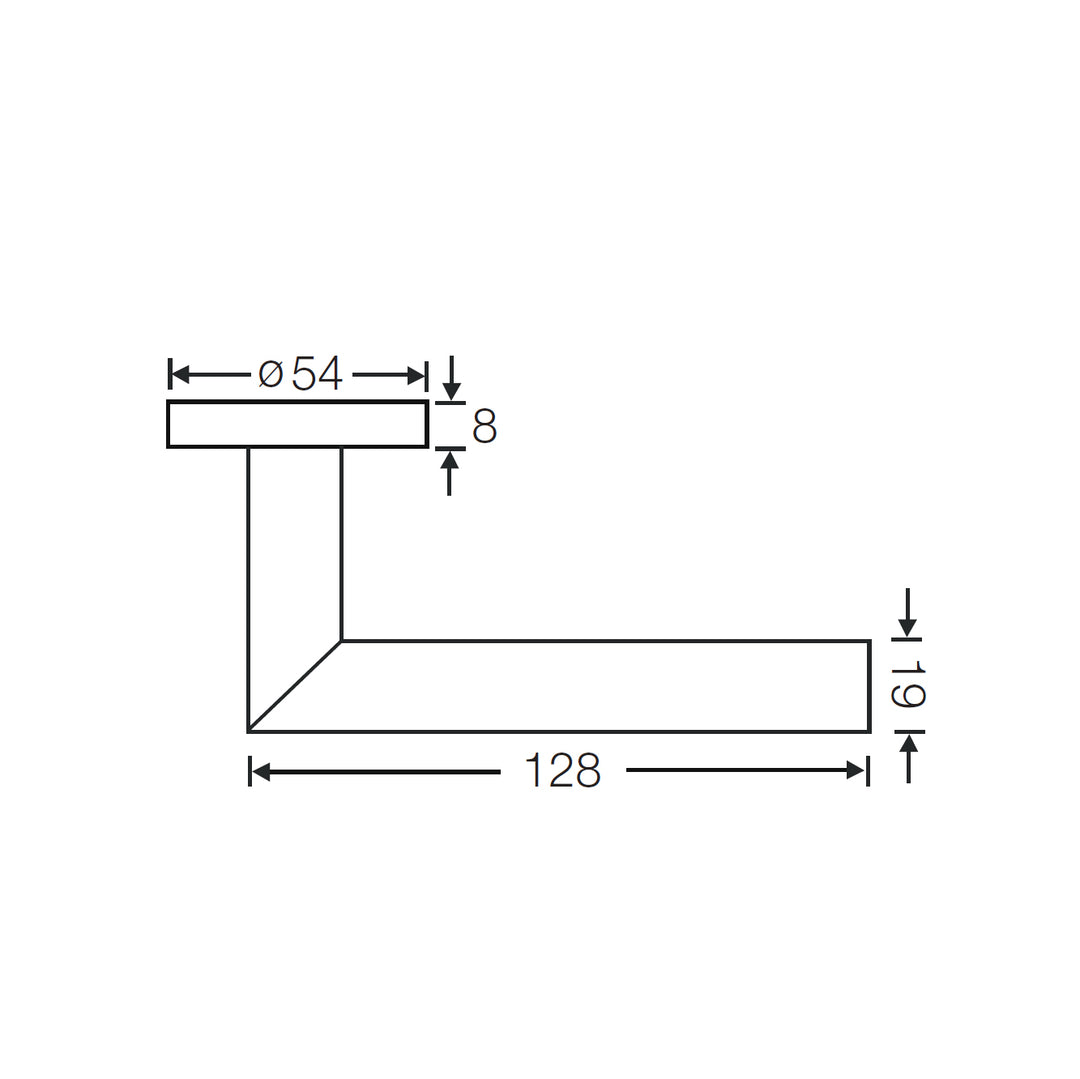 Yale Lever Handle 19mm YTL-070-SSS