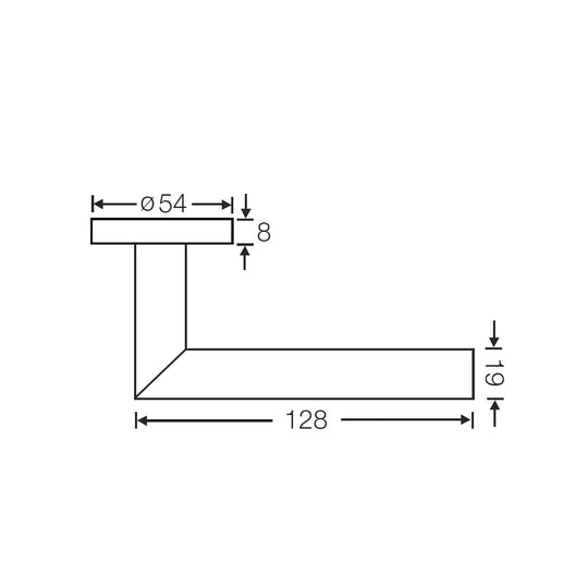 Yale Lever Handle 19mm YTL-070-SSS