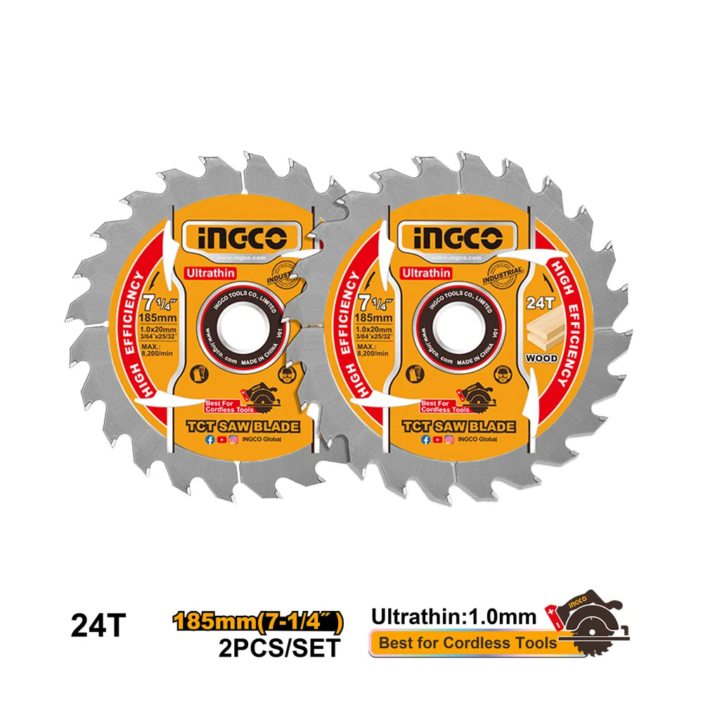 Ingco Ultra-Thin TCT Saw Blade Set TSB1853