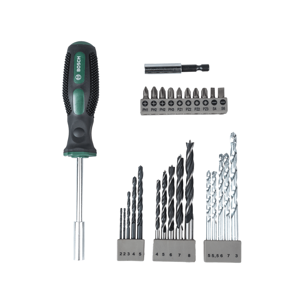 Bosch Drill and Screwdriver Bit Set 27 pieces Sonee Hardware