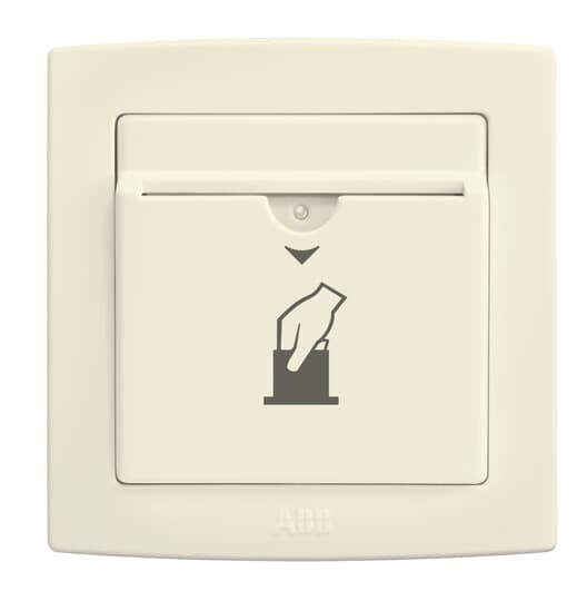 Abb - Bs Card Switch White 20a