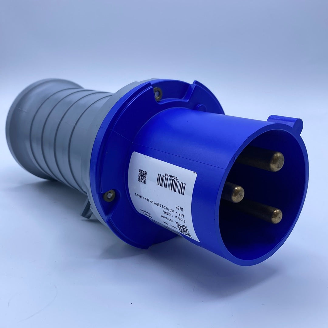 ABB - Ind Plug 263p6 3p 2p+E Ip44 63a 6h