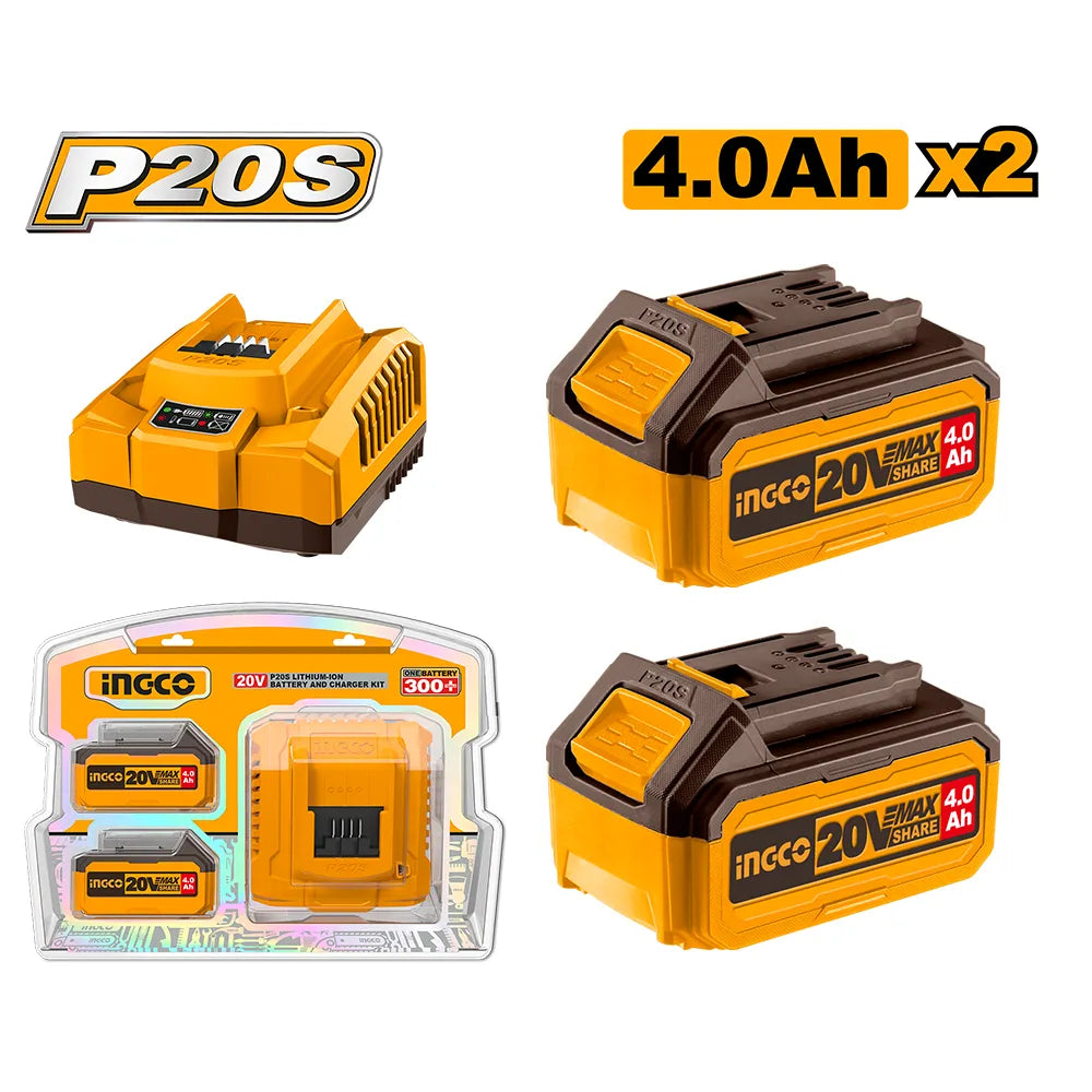 INGCO P20S Lithium-Ion battery and charger kit FBCPK1424