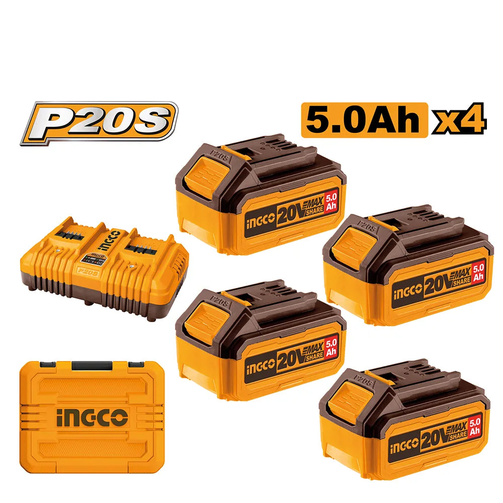 INGCO P20S Lithium-Ion battery and charger kit FBCLI20245