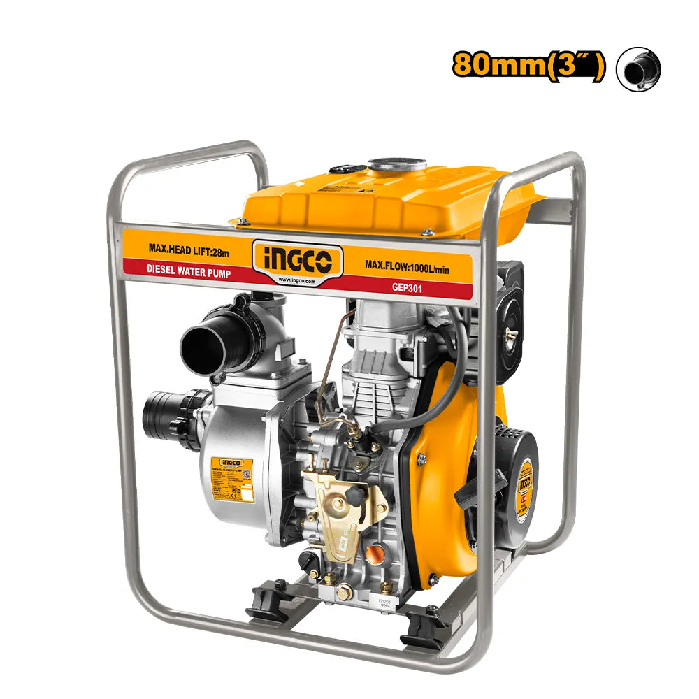 INGCO diesel water pump 3-inch GEP301