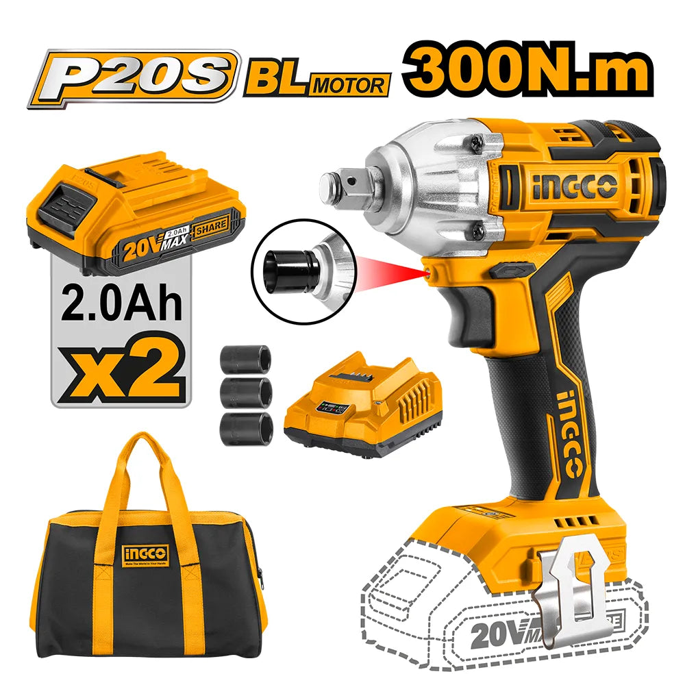 INGCO cordless impact wrench CIWLI2050
