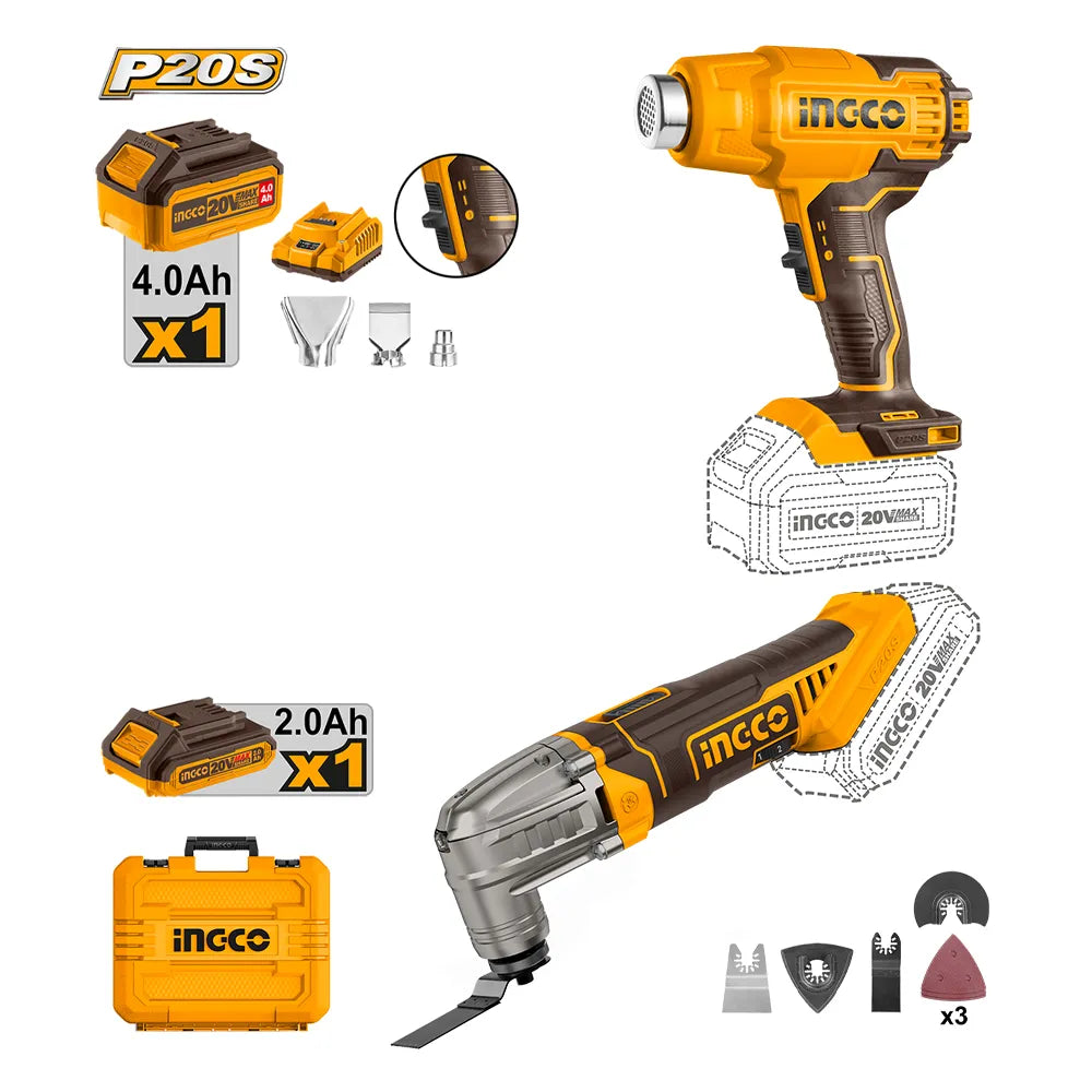 INGCO cordless 2 pcs combo kit COSLI230703