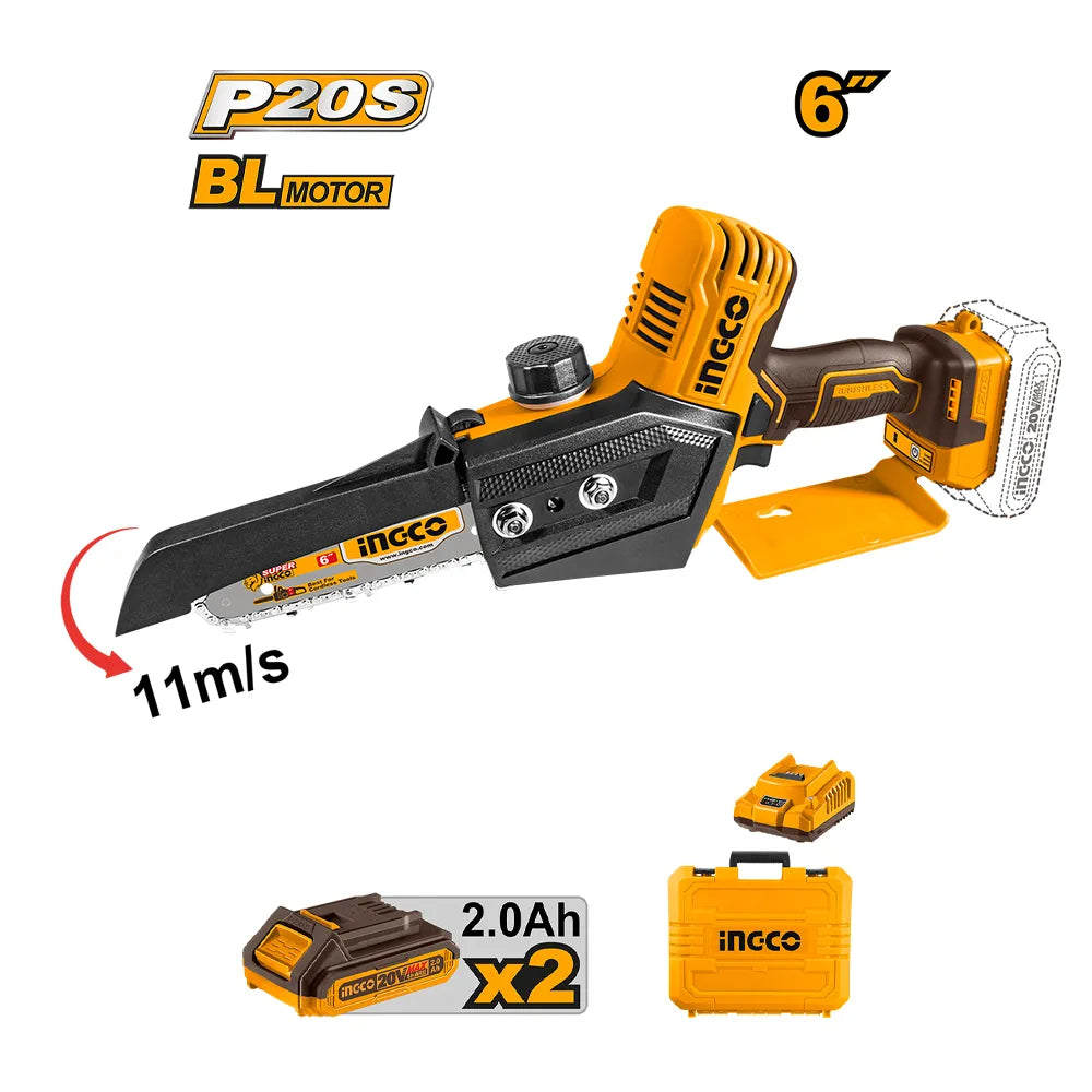 INGCO cordless mini chain saw CGSLI20686