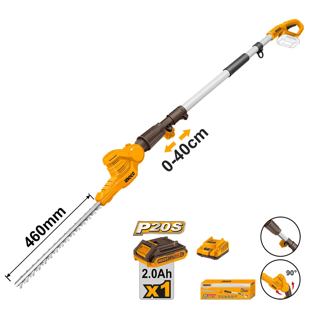 INGCO cordless hedge trimmer CPHT2016012